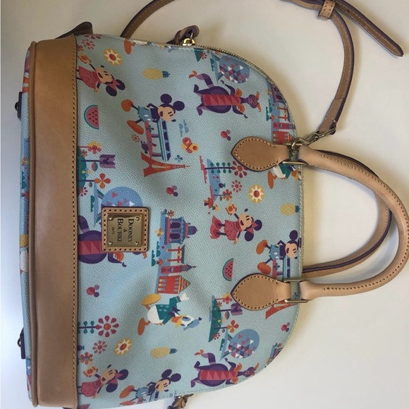 Dooney & Bourke Disney Satchel - Blue and Tan - Picture 2 of 8